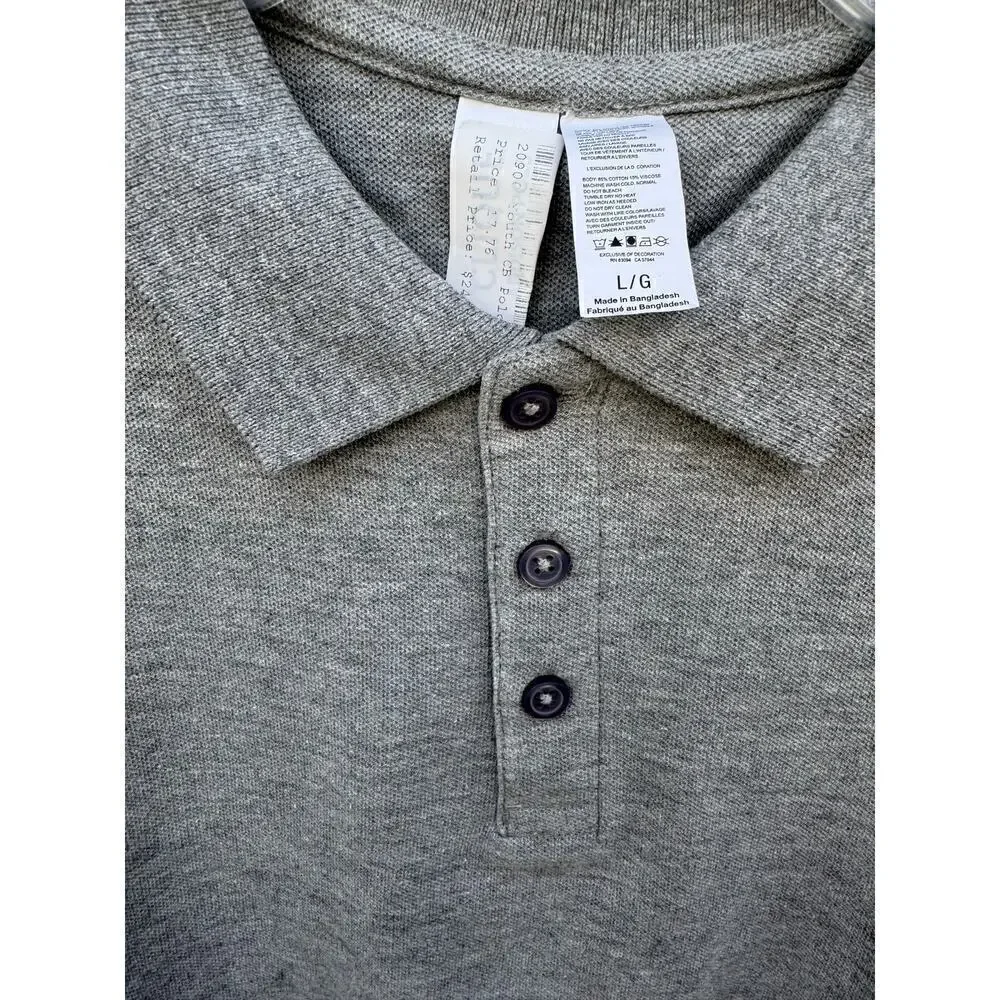 Polo Boys Youth Large Gray Golf Logo NWT